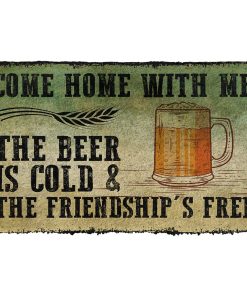 Gearhumans Gearhuman 3D Come Home With Beer Doormat GB16031 Doormat Doormat S(15,8''x23,6'') 