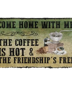 Gearhumans Gearhuman 3D Come Home With Coffee Doormat GB17032 Doormat Doormat S(15,8''x23,6'') 