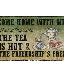 Gearhumans Gearhuman 3D Come Home With Tea Doormat GB17031 Doormat Doormat S(15,8''x23,6'') 