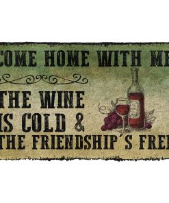 Gearhumans Gearhuman 3D Come Home With Wine Doormat GB16032 Doormat Doormat S(15,8''x23,6'') 