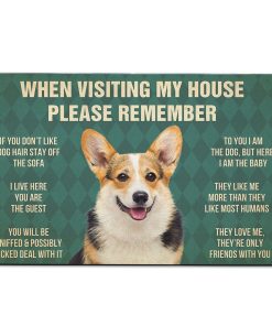 Gearhumans Gearhuman 3D Corgi Dog Carpet GV240317 Square Carpet Carpet S