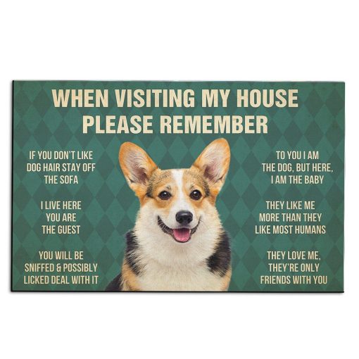 Gearhumans Gearhuman 3D Corgi Dog Carpet GV240317 Square Carpet Carpet S