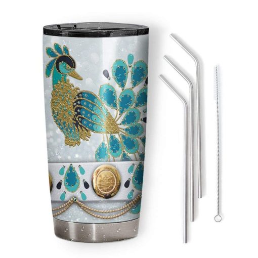 Gearhumans Gearhuman 3D Cosplay Elvis Peacock Costume Design Vacuum Insulated Tumbler GV21071 Tumbler