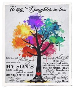 Gearhumans Gearhuman 3D Daughter in law I did not get to choose you that honor was my sons Blanket GH290303 Blanket Blanket M(51''x59'')