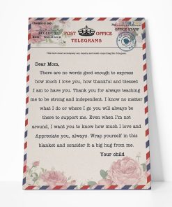 Gearhumans Gearhuman 3D Dear Mom letter Canvas GJ010408 Canvas 1 Piece Non Frame M