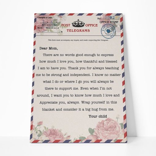 Gearhumans Gearhuman 3D Dear Mom letter Canvas GJ010408 Canvas 1 Piece Non Frame M