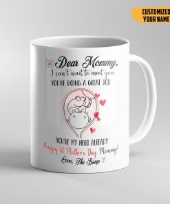 Gearhumans Gearhuman 3D Dear Mommy I Cant Wait To Meet You First Mothers Day Mug GJ300323 Mug 11oz