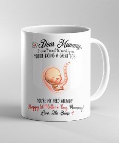Gearhumans Gearhuman 3D Dear Mummy I Cant Wait To Meet You First Mothers Day Mug GJ300321 Mug 11oz