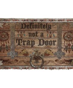 Gearhumans Gearhuman 3D Definitely Not A Trap Door Native American Doormat GB11039 Doormat Doormat S(15,8''x23,6'')