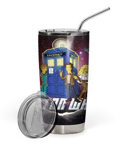 Gearhumans Gearhuman 3D Doctor Who Custom Design Vacuum Insulated Tumbler GL11089 Glitter Tumbler 20oz/Glitter