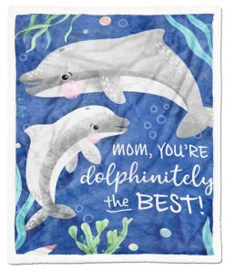 Gearhumans Gearhuman 3D Dolphin To My Mom Blanket GH290326 Blanket Blanket M(51''x59'')