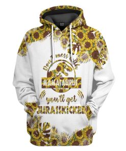 Gearhumans Gearhuman 3D Dont Mess With Mamasaurus Mothers Day Gift Custom Tshirt Hoodie Apparel GW23039 3D Apparel Hoodie S