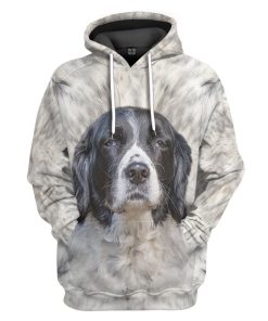 Gearhumans Gearhuman 3D English Springer Spaniel Dog Front And Back Tshirt Hoodie Apparel GV10036 3D Apparel Hoodie S
