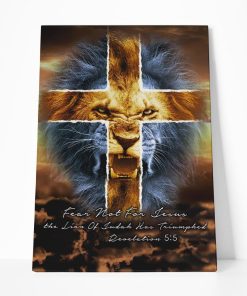 Gearhumans Gearhuman 3D Fear Not For Jesus Custom Canvas GW15034 Canvas 1 Piece Non Frame M