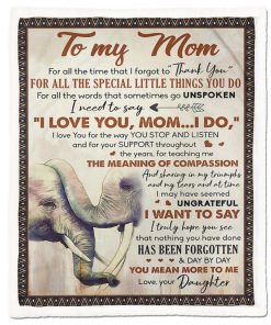 Gearhumans Gearhuman 3D For All The Time Forgot To Thanks Daughter To Mom Blanket GH290331 Blanket Blanket M(51''x59'')