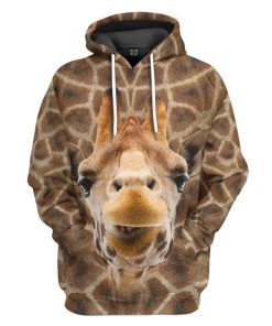 Gearhumans Gearhuman 3D Giraffe Front And Back Tshirt Hoodie Apparel GV170310 3D Apparel Hoodie S