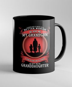 Gearhumans Gearhuman 3D God Sent Me Grandson And Grand daughter Mug GJ290312 Mug 11oz