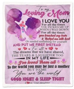 Gearhumans Gearhuman 3D Good Night and Sleep Tight To My Mom Blanket GJ020414 Blanket Blanket M(51''x59'')