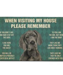 Gearhumans Gearhuman 3D Great Dane Dog Carpet GV26034 Square Carpet Carpet S