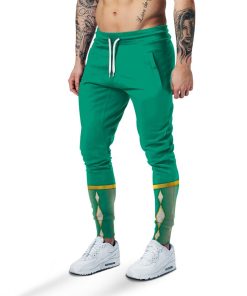 Gearhumans Gearhuman 3D Green Ninja Mighty Morphin Power Rangers Custom Sweatpants Apparel GJ24039 Sweatpants Sweatpants S