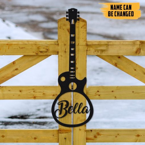 Gearhumans Gearhuman 3D Guitar Custom Name Metal Sign GW190318 Metal Sign