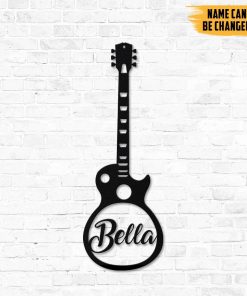 Gearhumans Gearhuman 3D Guitar Custom Name Metal Sign GW190318 Metal Sign Metal Sign XS(8'x8')