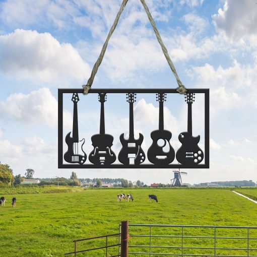 Gearhumans Gearhuman 3D Guitar Musical Custom Metal Sign GW190321 Metal Sign