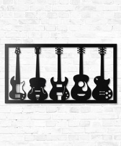 Gearhumans Gearhuman 3D Guitar Musical Custom Metal Sign GW190321 Metal Sign Metal Sign XS(8'x8')