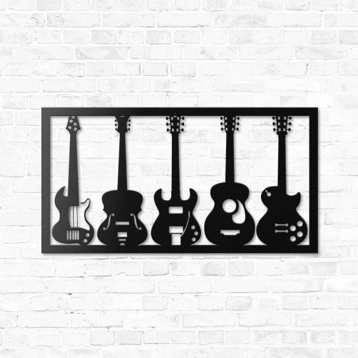 Gearhumans Gearhuman 3D Guitar Musical Custom Metal Sign GW190321 Metal Sign Metal Sign XS(8'x8')