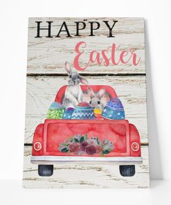 Gearhumans Gearhuman 3D Happy Easter Bunny Truck Custom Canvas GW17036 Canvas 1 Piece Non Frame M