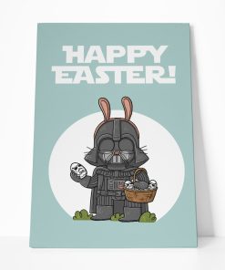 Gearhumans Gearhuman 3D Happy Easter Darth Vader Custom Canvas GW17031 Canvas 1 Piece Non Frame M