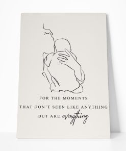 Gearhumans Gearhuman 3D Happy Mothers Day Gift For A First Time Mom Custom Canvas GO250351 Canvas 1 Piece Non Frame M