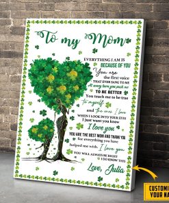 Gearhumans Gearhuman 3D Happy Mothers Day Gift To My Amazing Mom Custom Name Canvas GO2903214 Canvas