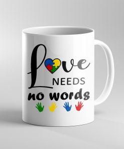 Gearhumans Gearhuman 3D Happy Mothers Day Love Needs No Words Custom Name Mug GO250346 Mug 11oz