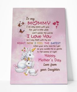 Gearhumans Gearhuman 3D Happy Mothers Day to Mommy Canvas GJ010430 Canvas 1 Piece Non Frame M