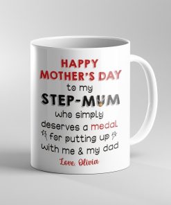 Gearhumans Gearhuman 3D Happy Mothers Day to My Step Mum Mug GJ010439 Mug 11oz