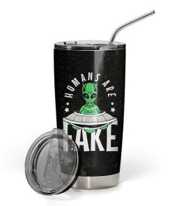 Gearhumans Gearhuman 3D Humans Are Fake Custom Design Vacuum Insulated Tumbler GV11056 Tumbler 20oz