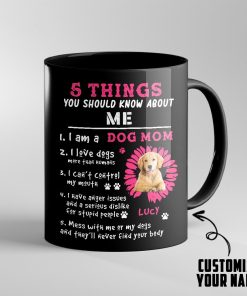 Gearhumans Gearhuman 3D I Am A Dog Mom Golden Retriever Custom Name Mug GV22032 Mug 11oz