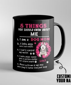 Gearhumans Gearhuman 3D I Am A Dog Mom Husky Custom Name Mug GV19038 Mug 11oz