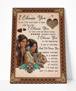 Gearhumans Gearhuman 3D I Choose You Native American Canvas GB11035 Canvas 1 Piece Non Frame M