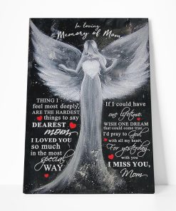 Gearhumans Gearhuman 3D In Loving Memory Of Angel Mom Canvas GJ020409 Canvas 1 Piece Non Frame M