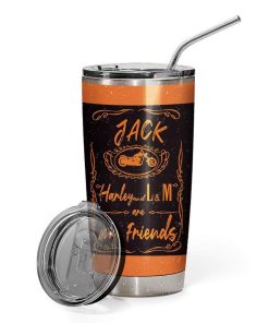 Gearhumans Gearhuman 3D Jack Daniel Harley and Marlboroo Custom Name Design Vacuum Insulated Tumbler GV19055 Tumbler 20oz