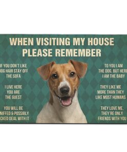 Gearhumans Gearhuman 3D Jack Russell Terrier Dog Carpet GV240315 Square Carpet Carpet S