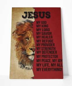 Gearhumans Gearhuman 3D Jesus Is My Everything Custom Canvas GW15038 Canvas 1 Piece Non Frame M