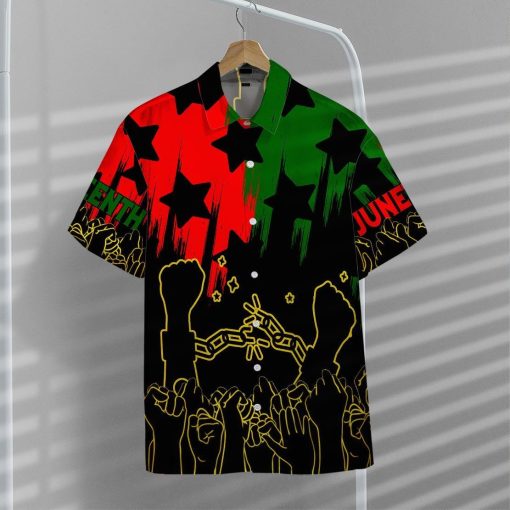 Gearhumans GEARHUMAN 3D Juneteenth Hawaii Shirt ZZ2704213 Hawai Shirt
