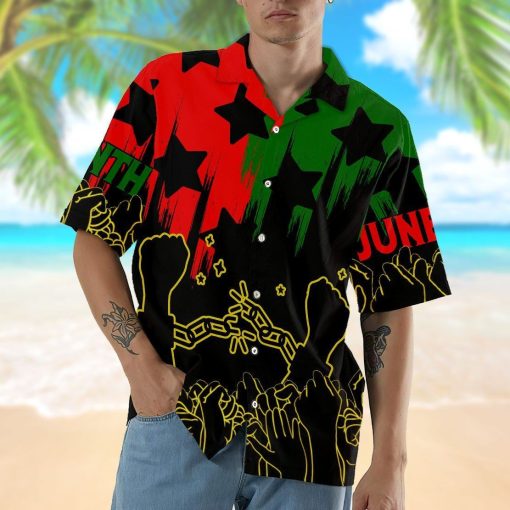 Gearhumans GEARHUMAN 3D Juneteenth Hawaii Shirt ZZ2704213 Hawai Shirt