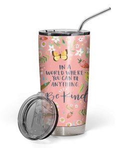 Gearhumans Gearhuman 3D Kindness Is A Kind Of Magic Custom Name Design Vacuum Insulated Glitter Tumbler GW15054 Glitter Tumbler 20oz/Glitter