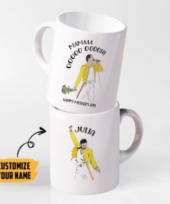 Gearhumans Gearhuman 3D Mama Ooooh Freddie Mercury Mothers Day Gift Custom Name Mug GW25031 Mug
