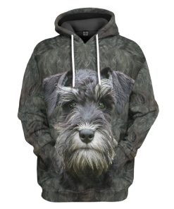 Gearhumans Gearhuman 3D Miniature Schnauzer Dog Front And Back Tshirt Hoodie Apparel GV11031 3D Apparel Hoodie S