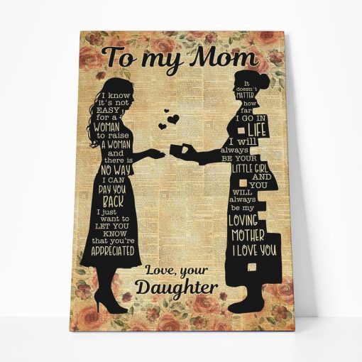 Gearhumans Gearhuman 3D Mom and Daughter Canvas GJ010422 Canvas 1 Piece Non Frame M